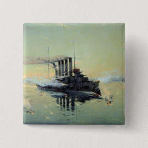 Badge Carré 5 Cm Combat d'Askold de croiseur