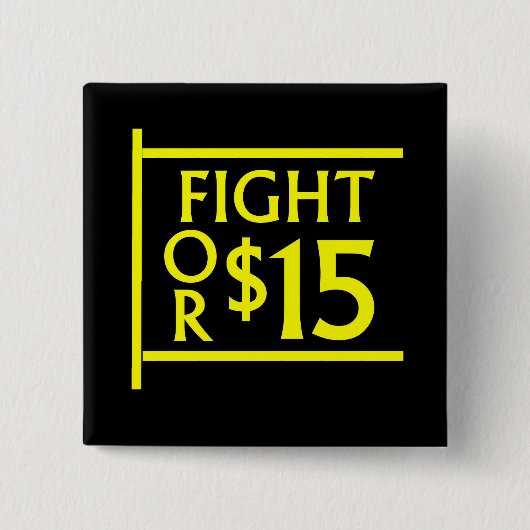 Badge Carré 5 Cm Combat pour $15 (Devant)