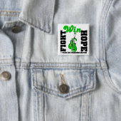 Badge Carré 5 Cm Combattez Croire Gagner Transplant Cellules Souche (En situation)