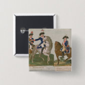 Badge Carré 5 Cm Commandant d'armée et un dirigeant (Devant & derrière)