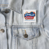 Badge Carré 5 Cm Commande de Showboat dans le bouton (En situation)