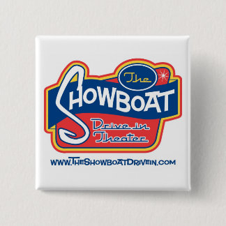 Badge Carré 5 Cm Commande de Showboat dans le bouton
