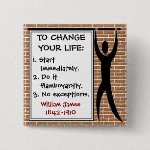 Badge Carré 5 Cm Comment changer votre vie