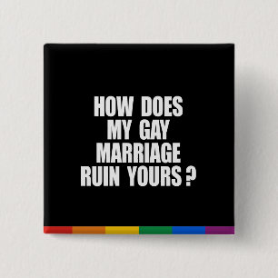 BADGE CARRÉ 5 CM COMMENT MON MARIAGE RUINE-T-IL LES VÔTRES ?