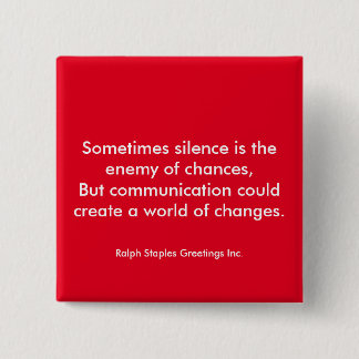 Badge Carré 5 Cm communication