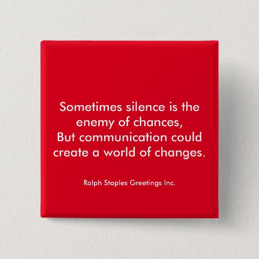 Badge Carré 5 Cm communication (Devant)