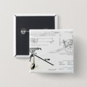 Badge Carré 5 Cm Comparaison de l'arme à feu automatique de colt (Devant & derrière)