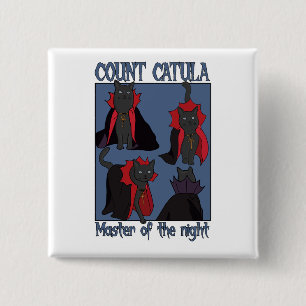 Badge Carré 5 Cm Comte Catula Maître de la Nuit