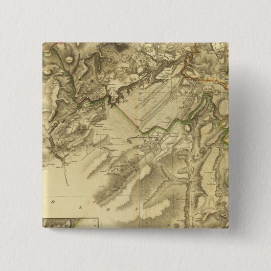 Badge Carré 5 Cm Comté de Composite Edinburgh (Devant)