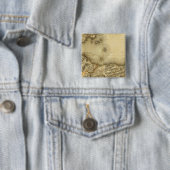 Badge Carré 5 Cm Comté de Composite Edinburgh (En situation)