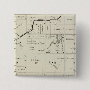 Badge Carré 5 Cm Comté de Fresno, Californie 12