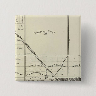 Badge Carré 5 Cm Comté de Fresno, Californie 16