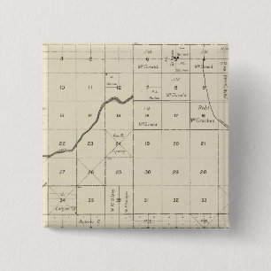 Badge Carré 5 Cm Comté de Fresno, Californie 5