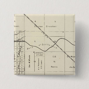 Badge Carré 5 Cm Comté de Fresno, Californie 7