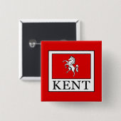Badge Carré 5 Cm Comté de Kent (Devant & derrière)