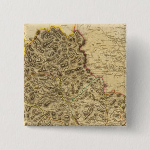 Badge Carré 5 Cm Comté de Kirkcudbright Nord