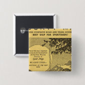 Badge Carré 5 Cm Comté de Modoc (Devant & derrière)