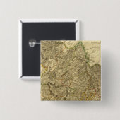 Badge Carré 5 Cm Comté de Peebles (Devant & derrière)