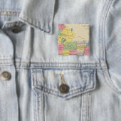 Badge Carré 5 Cm Comté de Rockingham, NH (En situation)