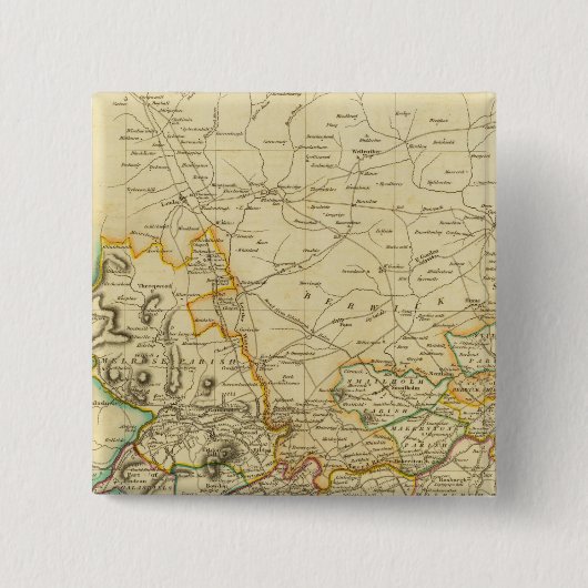 Badge Carré 5 Cm Comté de Roxburgh-Nord (Devant)