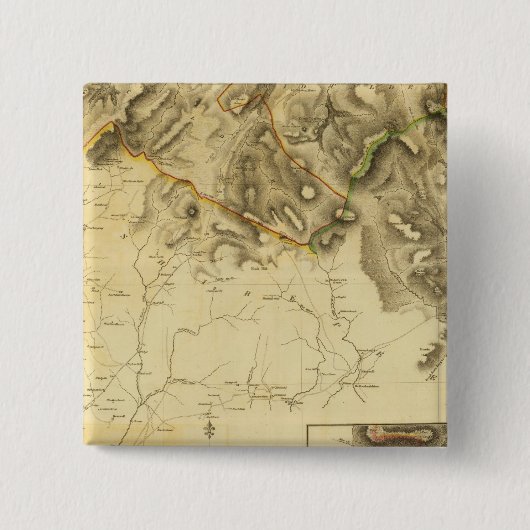 Badge Carré 5 Cm Comté de South Edinburgh (Devant)