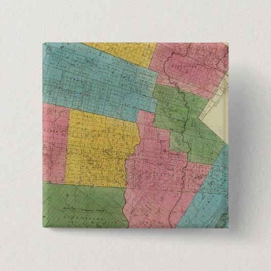 Badge Carré 5 Cm Comté de Sullivan (Devant)