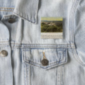 Badge Carré 5 Cm Comté de Verso Alameda, Oakland et la baie (En situation)