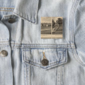 Badge Carré 5 Cm Comté de Waynesboro, Augusta (En situation)