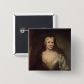 Badge Carré 5 Cm Comtesse Fuchs, institutrice de Maria Theresa (Devant & derrière)