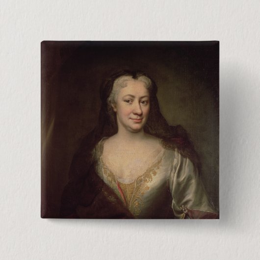 Badge Carré 5 Cm Comtesse Fuchs, institutrice de Maria Theresa (Devant)