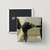 Badge Carré 5 Cm Conception abstraite et rayures (Devant & derrière)