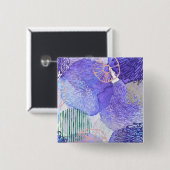 Badge Carré 5 Cm Conception abstraite violette (Devant & derrière)