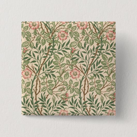 Badge Carré 5 Cm Conception "de Briar doux" pour le papier peint, (Devant)