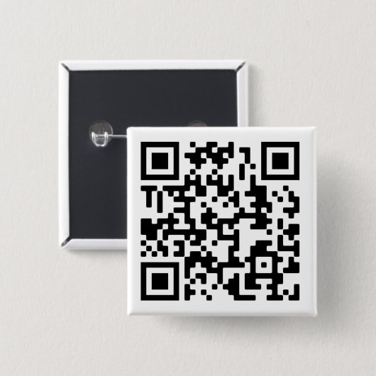 Badge Carré 5 Cm Conception de code QR portable (Devant & derrière)