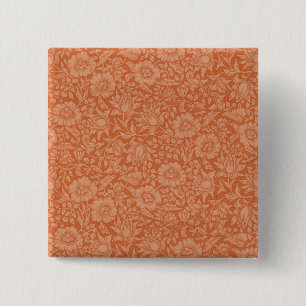 Badge Carré 5 Cm Conception de papier peint floral William Morris M