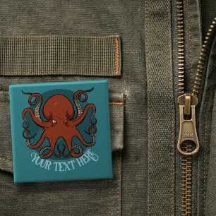 Badge Carré 5 Cm Conception de texte personnalisé pour l'œuvre d'ar