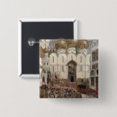 Badge Carré 5 Cm Conception d'étape pour Boris Godunov (Devant & derrière)