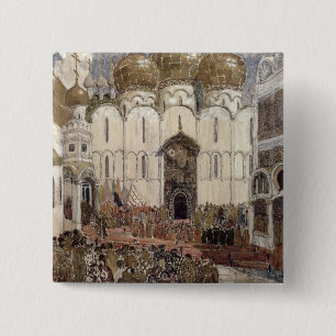 Badge Carré 5 Cm Conception d'étape pour Boris Godunov