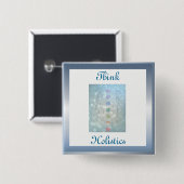 Badge Carré 5 Cm Conception holistique (Devant & derrière)