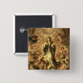 Badge Carré 5 Cm Conception impeccable, 1670-1672 (Devant & derrière)