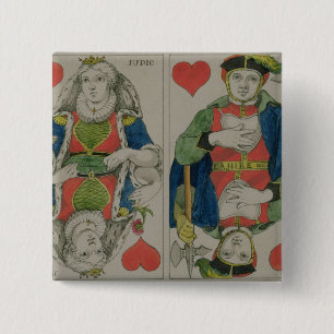 Badge Carré 5 Cm Conception pour les cartes de jeu, c.1810