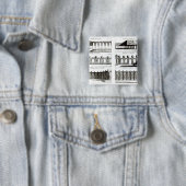 Badge Carré 5 Cm Conceptions de palissade, de 'théorie et de (En situation)