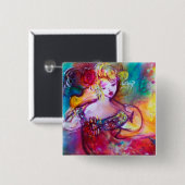 BADGE CARRÉ 5 CM CONCERT DE PRINTEMPS HARMONY TRIO (Devant & derrière)