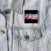 BADGE CARRÉ 5 CM CONCERT DE PRINTEMPS HARMONY TRIO (En situation)