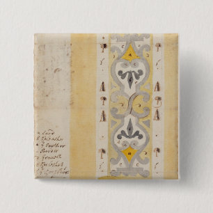 Badge Carré 5 Cm Concevez pour un jardin de noeud, colline de Bush,