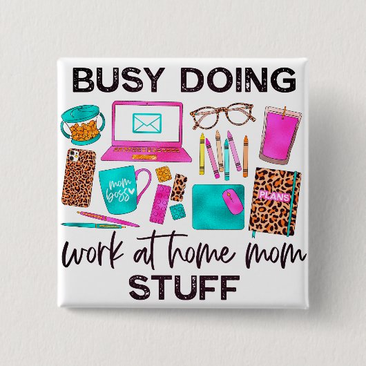 Badge Carré 5 Cm Concevez votre propre bouton d'épingle (Devant)