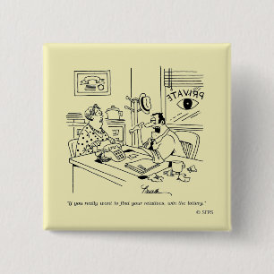 Badge Carré 5 Cm Conclusion des parents