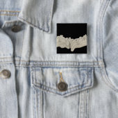 Badge Carré 5 Cm Concrétion d'argile (En situation)