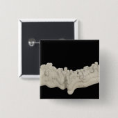 Badge Carré 5 Cm Concrétion d'argile (Devant & derrière)