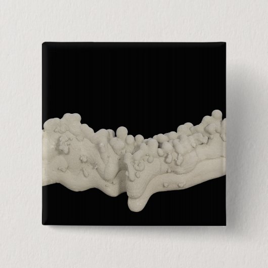 Badge Carré 5 Cm Concrétion d'argile (Devant)